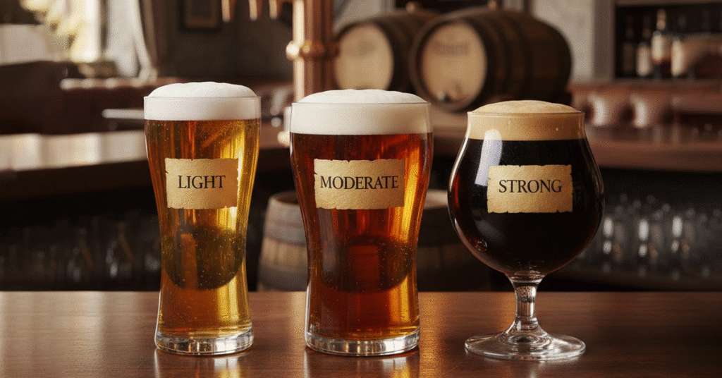 alcohol percentage in beer