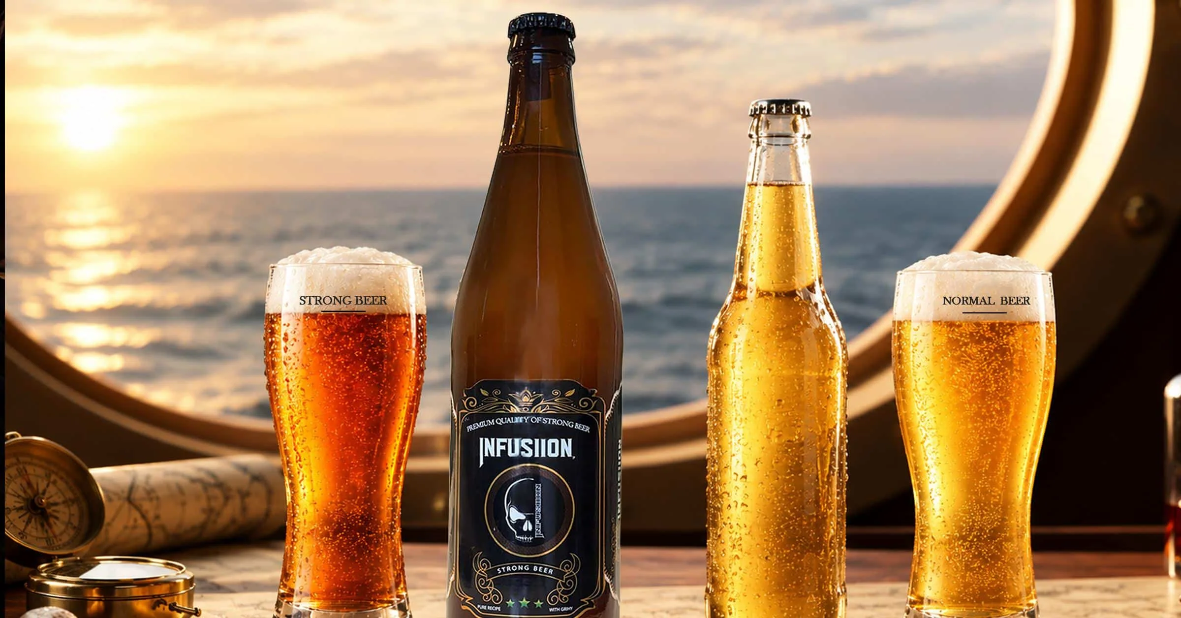 Beer vs strong beer comparison